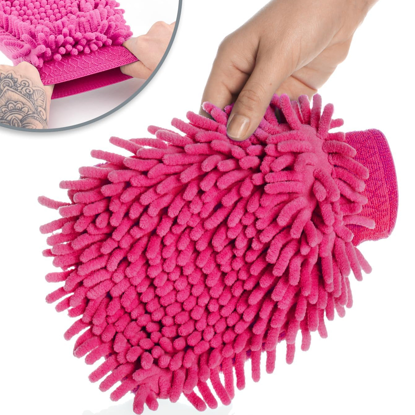 Manusa din microfibra, Zola®, pentru curatarea prafului, 22x15 cm, roz Manusa din microfibra, Zola®, pentru curatarea prafului, 22x15 cm, roz